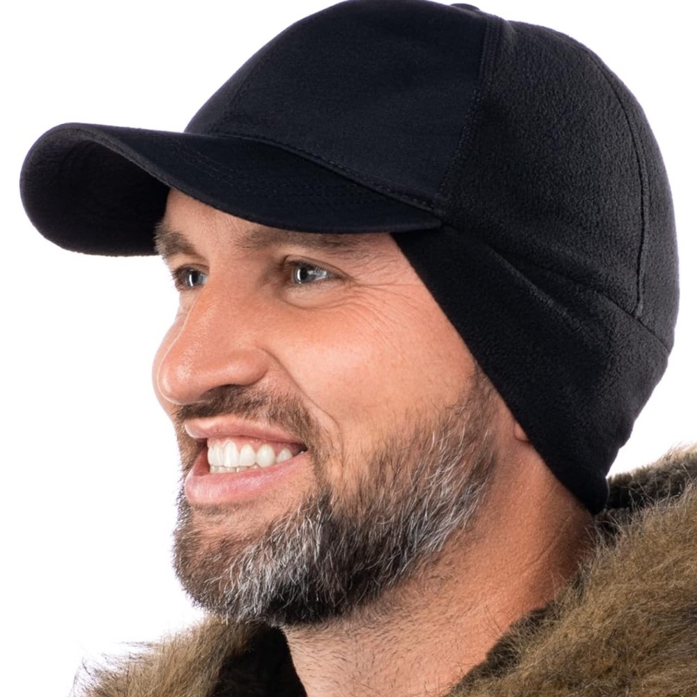 2SABERS Fleece Winter Hat with Earflaps and Visor Warm Trucker Baseball Cap - Picture 9 of 9